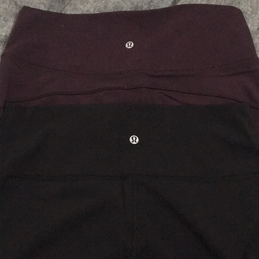 2 pairs Lululemon workout Capri pants